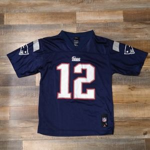 NFL Youth Team Apparel New England Patriots Tom Brady #12 Jersey Size L (14-16)